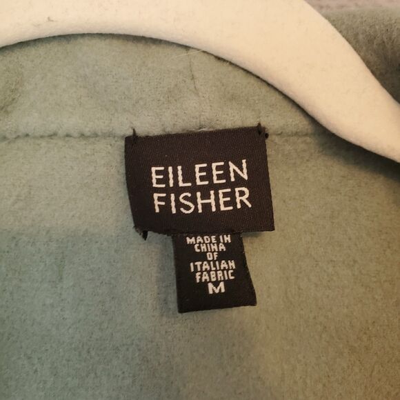 Eileen Fisher Women's Wool Long Sleeve Open Front Patch Pockets Jacket M - Picture 6 of 8